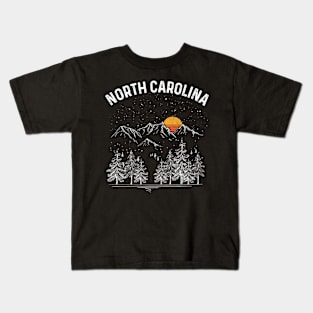 Vintage Retro North Carolina State Kids T-Shirt